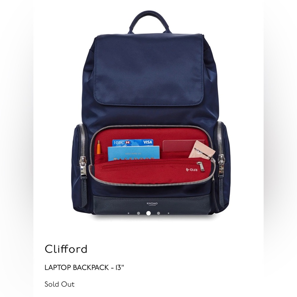 Knomo London Clifford Backpack with Tech Organizer